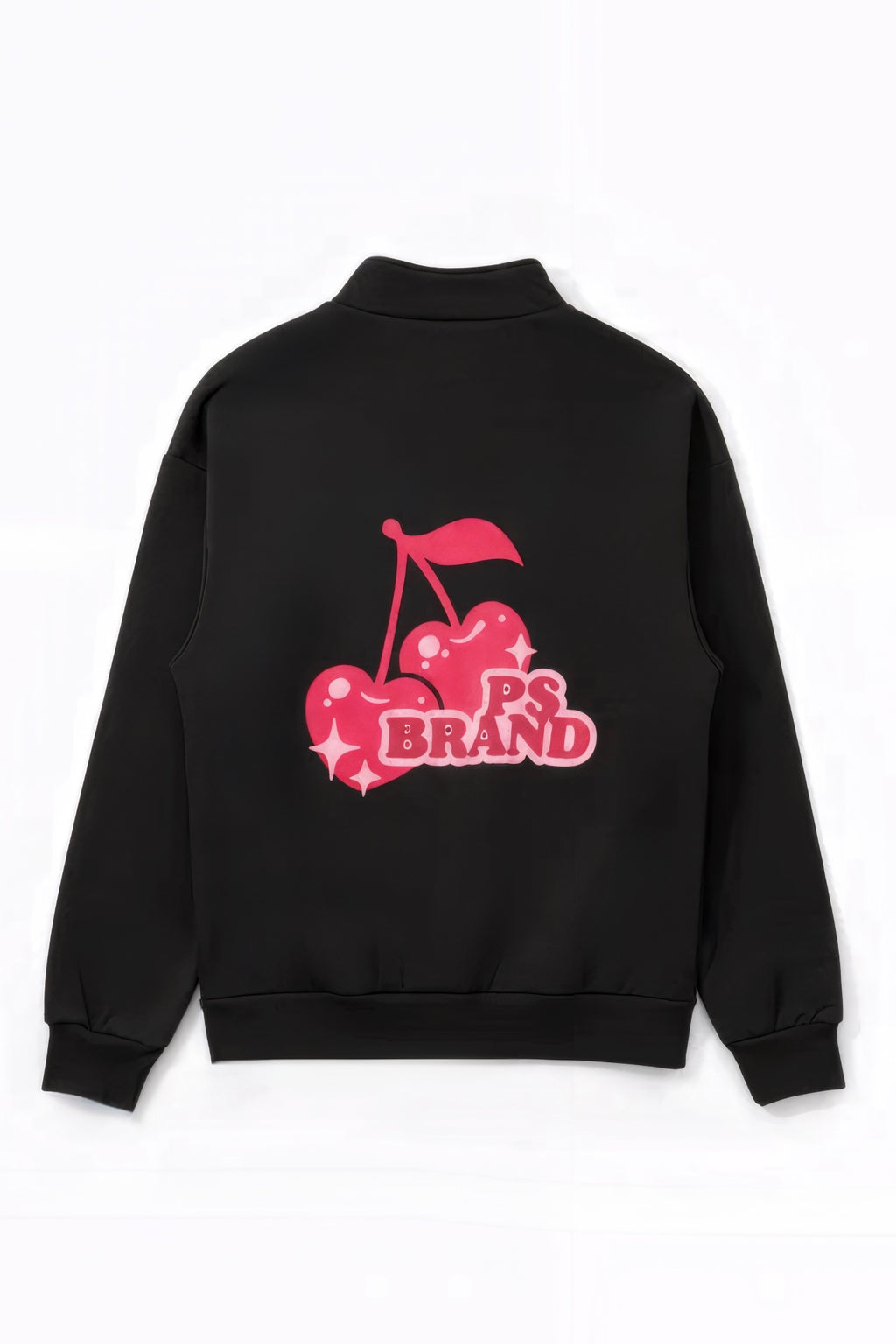 SUDADERA NEGRA CHERRIES