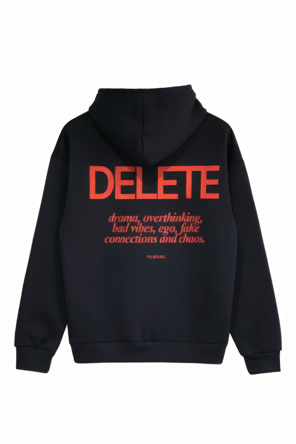 SUDADERA AZUL MARINO DELETE CON CAPUCHA